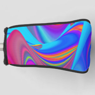 Summerfeeling , Abstract 3D Rainbowart Golf Head Cover