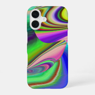 Summerfeeling , Abstract 3D Rainbowart iPhone 16 Case