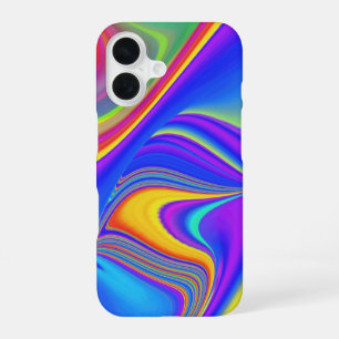 Summerfeeling , Abstract 3D Rainbowart iPhone 16 Case