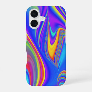 Summerfeeling , Abstract 3D Rainbowart iPhone 16 Case