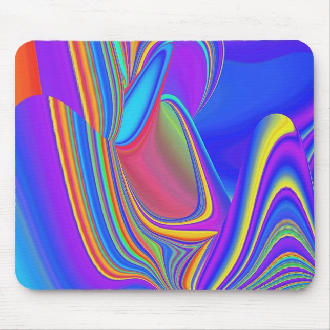 Summerfeeling , Abstract 3D Rainbowart Mouse Pad (Front)