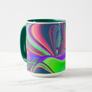 Summerfeeling , Abstract 3D Rainbowart Mug