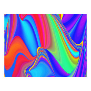 Summerfeeling , Abstract 3D Rainbowart Photo Print