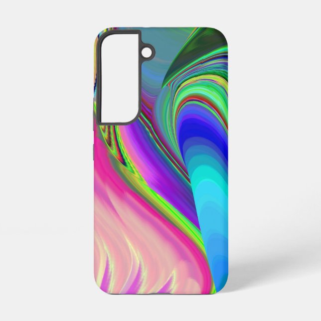 Summerfeeling , Abstract 3D Rainbowart Samsung Galaxy S22 Case (Back)