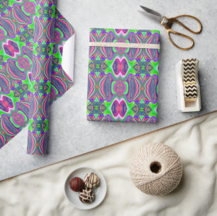 Summerfeeling , Abstract 3D Rainbowart Wrapping Paper