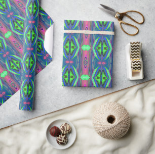 Summerfeeling , Abstract 3D Rainbowart Wrapping Paper