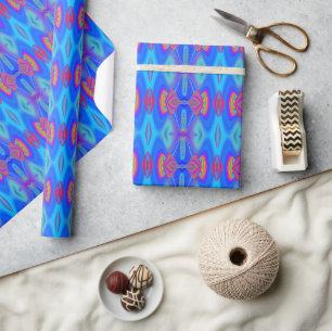 Summerfeeling , Abstract 3D Rainbowart Wrapping Paper
