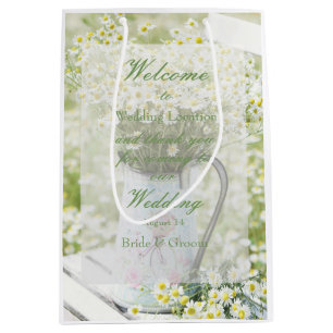Summerfield Daisies Daisy Camomile Flower Wedding Medium Gift Bag