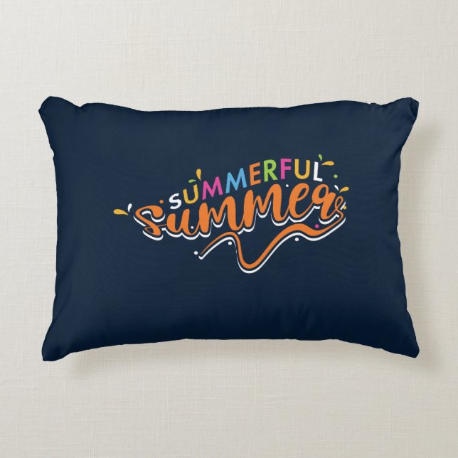 Summerful Summer  Decorative Cushion (Front)
