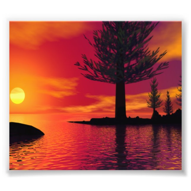 Summerland Sunset Photo Print (Front)