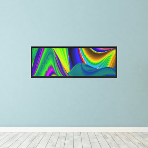 Summerrainbow , Abstract 3D Rainbowart Canvas Print