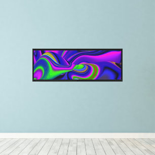 Summerrainbow , Abstract 3D Rainbowart Canvas Print