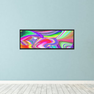 Summerrainbow , Abstract 3D Rainbowart Canvas Print