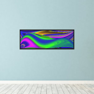 Summerrainbow , Abstract 3D Rainbowart Canvas Print