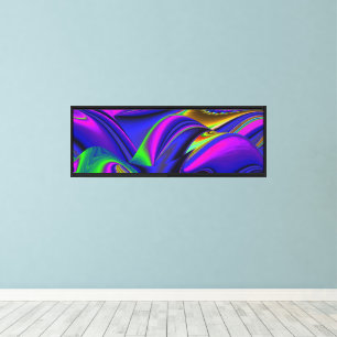 Summerrainbow , Abstract 3D Rainbowart Canvas Print