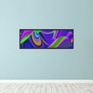 Summerrainbow , Abstract 3D Rainbowart Canvas Print