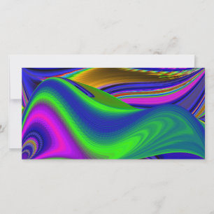 Summerrainbow , Abstract 3D Rainbowart Card