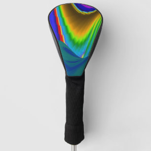 Summerrainbow , Abstract 3D Rainbowart Golf Head Cover