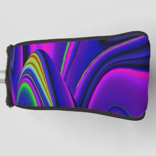 Summerrainbow , Abstract 3D Rainbowart Golf Head Cover