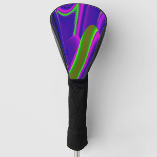 Summerrainbow , Abstract 3D Rainbowart Golf Head Cover