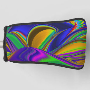 Summerrainbow , Abstract 3D Rainbowart Golf Head Cover