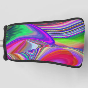 Summerrainbow , Abstract 3D Rainbowart Golf Head Cover