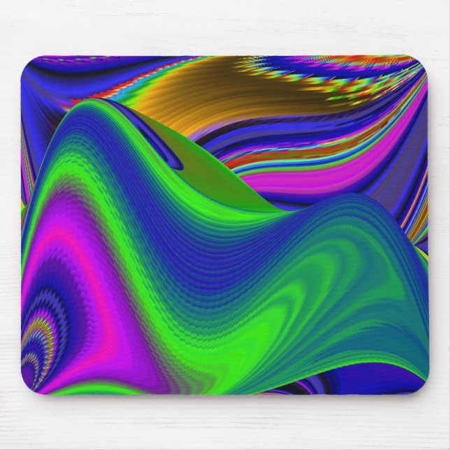 Summerrainbow , Abstract 3D Rainbowart Mouse Pad (Front)