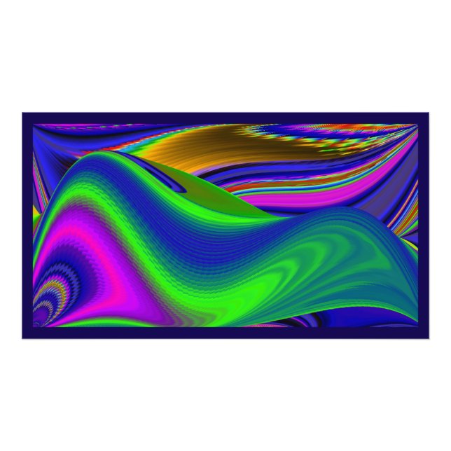 Summerrainbow , Abstract 3D Rainbowart Photo Print (Front)