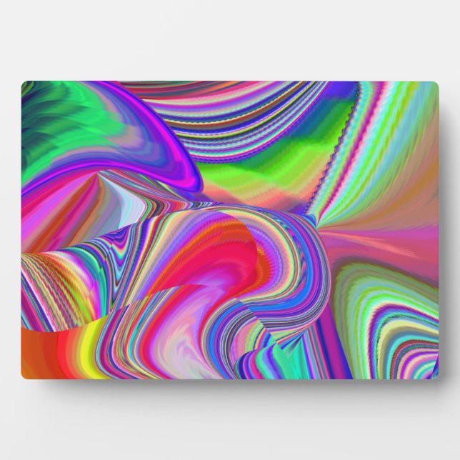 Summerrainbow , Abstract 3D Rainbowart Plaque (Front)
