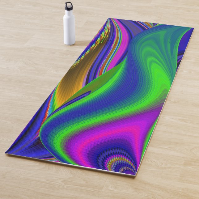 Summerrainbow , Abstract 3D Rainbowart Yoga Mat (In Situ)