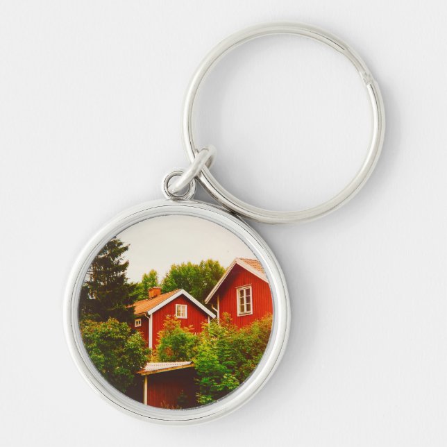 Summer's day in Dalarna Key Ring (Front)