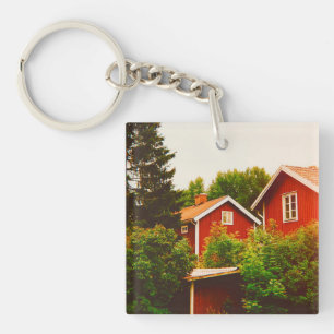 Summer's day in Dalarna Key Ring