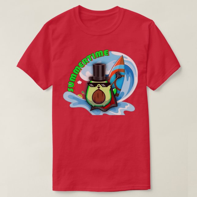 summertime avocado T-Shirt (Design Front)