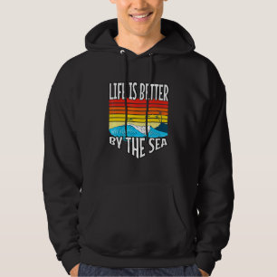 Summertime Beach Surfing Camping Life Is Better By Hoodie