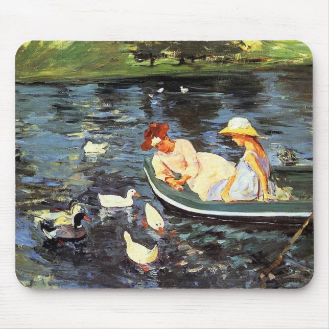 Summertime (by Mary Cassatt) Mouse Pad (Front)