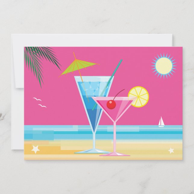 Summertime Couple's Shower Invitation (Front)