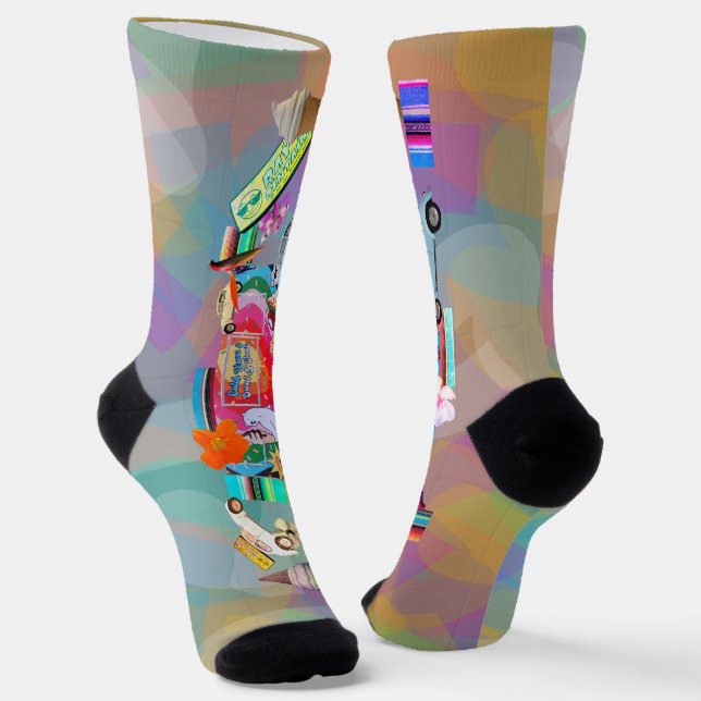 Summertime Crew Socks (Angled)