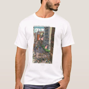Summertime Crowds on Washington Street T-Shirt