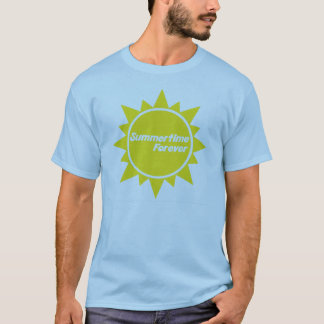 Summertime Forever Adult T-Shirt Blue