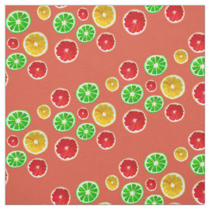 Summertime fruit colourful fruity pattern fabric