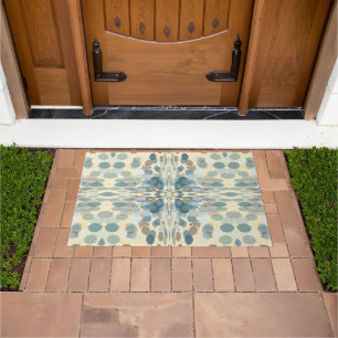 Summertime Fun Ocean Spray Splatter Abstract Art  Doormat