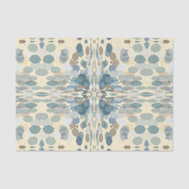 Summertime Fun Ocean Spray Splatter Abstract Art  Tissue Paper (Front)