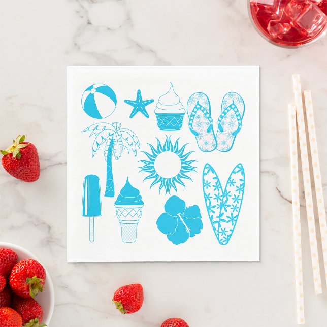 Summertime Icons Napkin (Creator Uploaded)