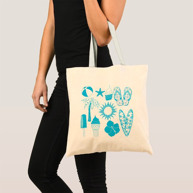 Summertime Icons Tote Bag (Creator Uploaded)