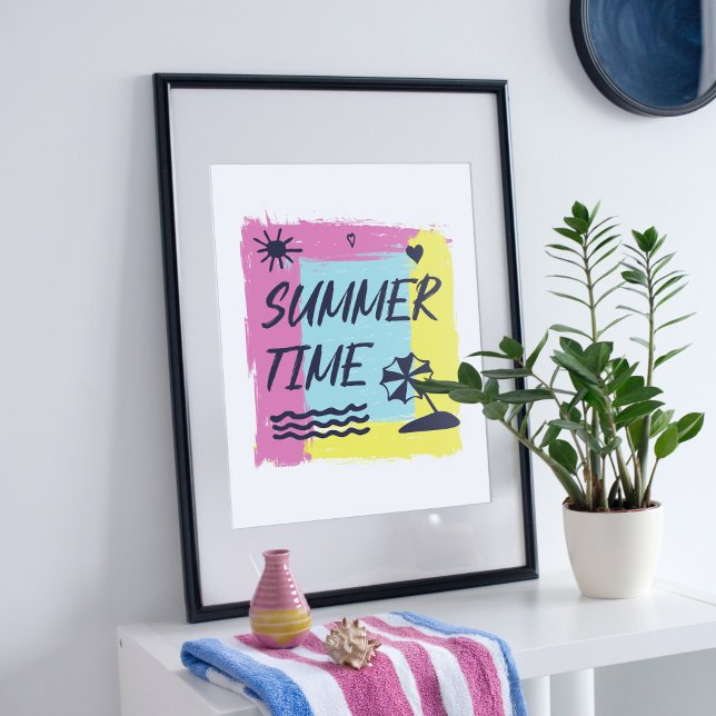 Summertime illustration. poster (Creator Uploaded)