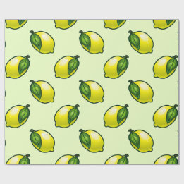 Summertime Lemon  Wrapping Paper