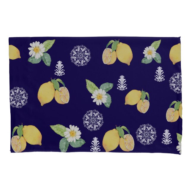 Summertime Lemons Pillowcase (Front)
