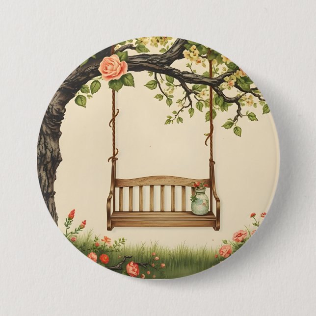 summertime memories  7.5 cm round badge (Front)
