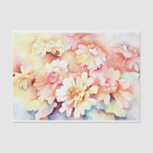 Summertime Pastel Floral Tissue Paper