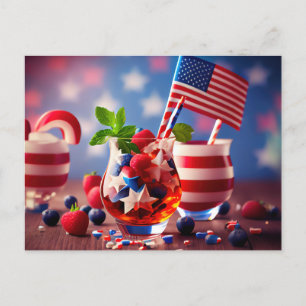 Summertime Patriotic Postcard